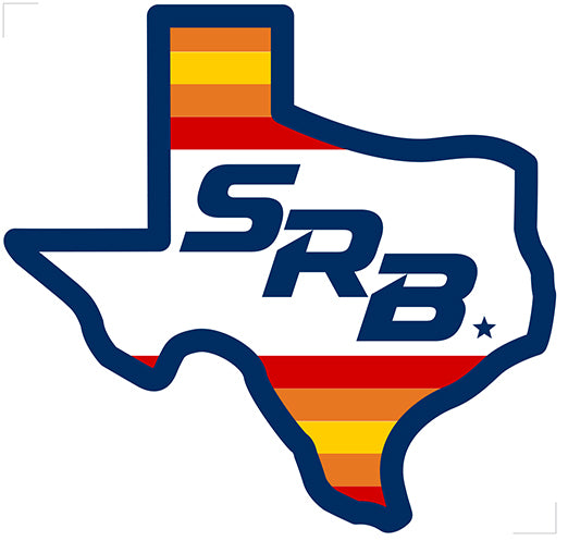 Logo in shape of Texas with "SRB" large in the middle